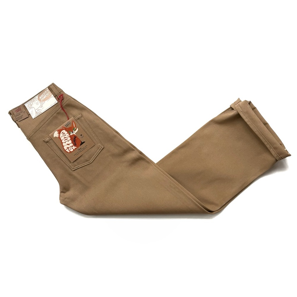 Naked & Famous Denim Brown Fox Selvedge Denim - Strong Guy Jeans - Picture 3 of 7